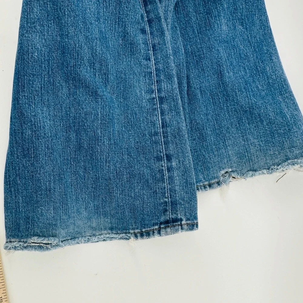 True Religion Billy Jeans Mens 32 Blue Distressed Bootcut Y2K Made in USA